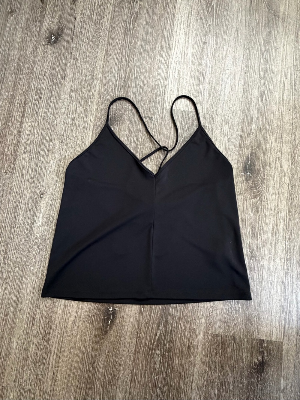 Zara Black Strappy V-Neck Camisole